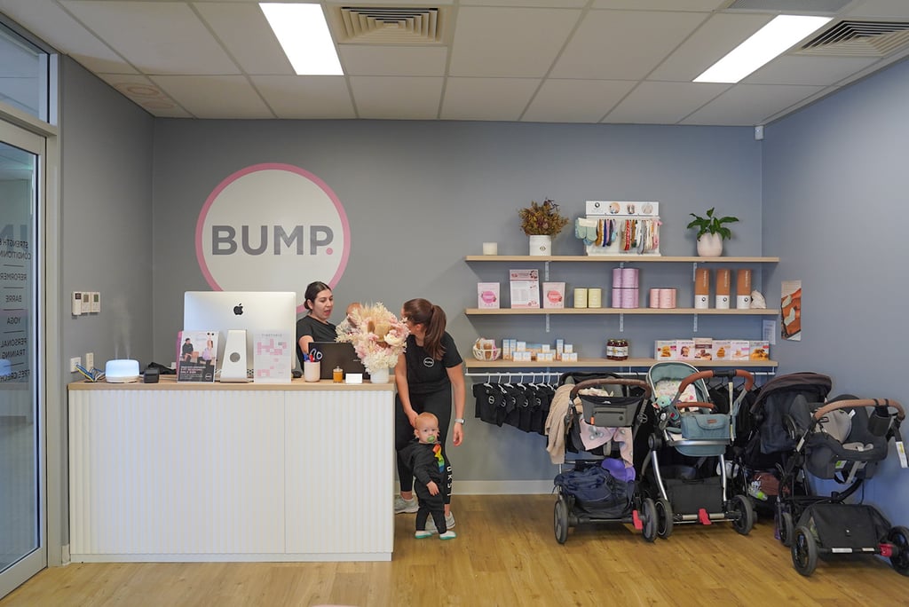 Bump entrance to women's gym in Jordan Springs.