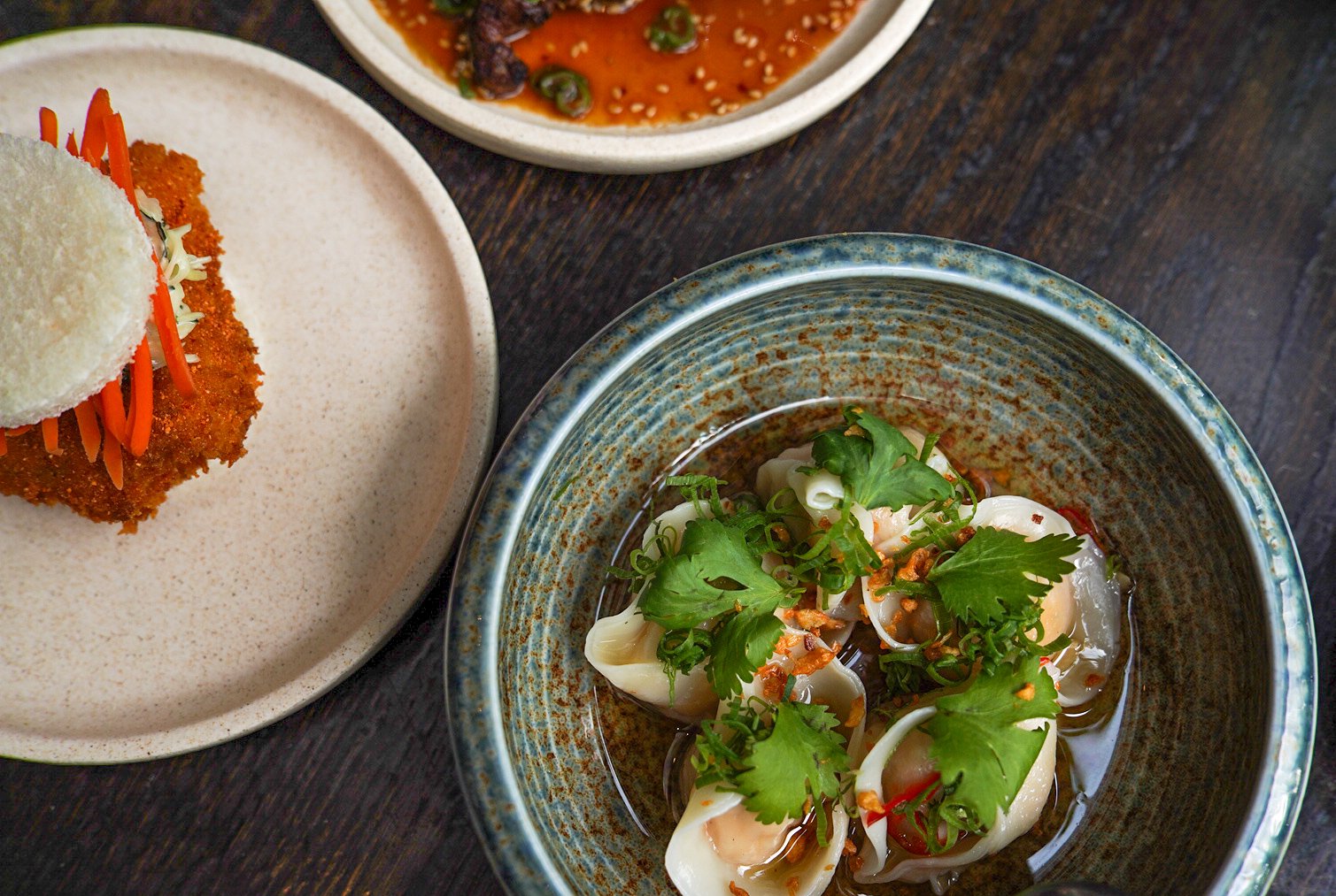 Try the rang of diverse dishes such as Tom Yum dumplings at Lilymu in Parramatta.