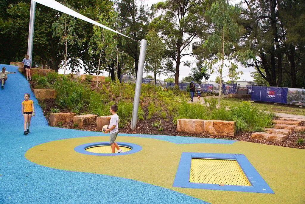 The Tench Reserve features public art, a Changing Places amenity and loads of recreational activities for the little ones.