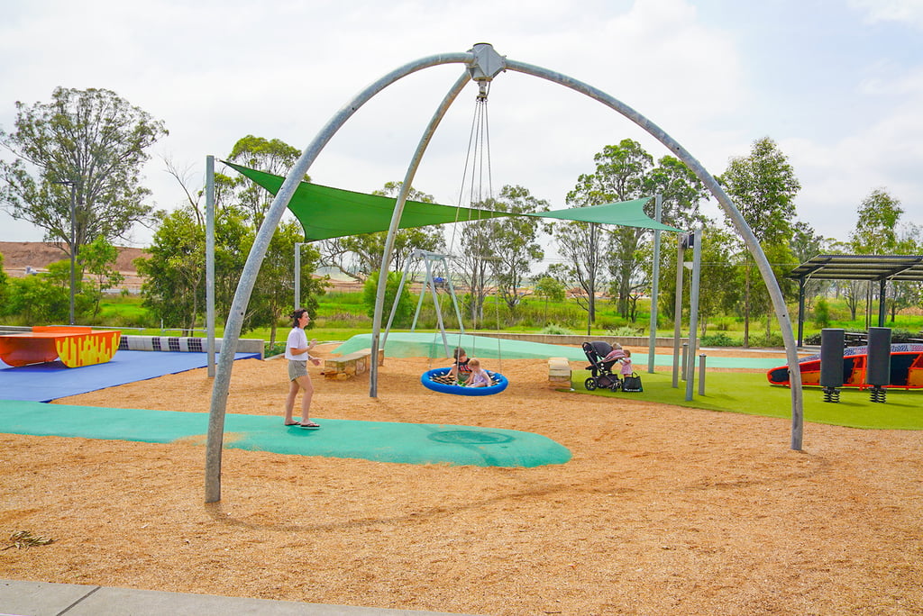 The park has a 'toddler’ zone which allows for the tiny tots to playa safely