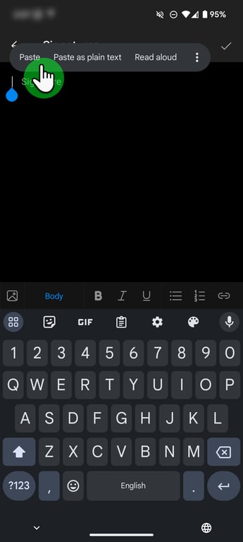outlook android mobile html email signature install instructions step 3 part 6