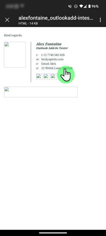 outlook android mobile html email signature install instructions step 2 part 4