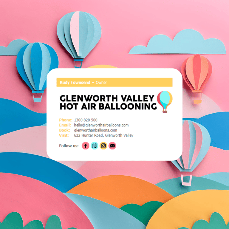Glenworth Valley email signature example