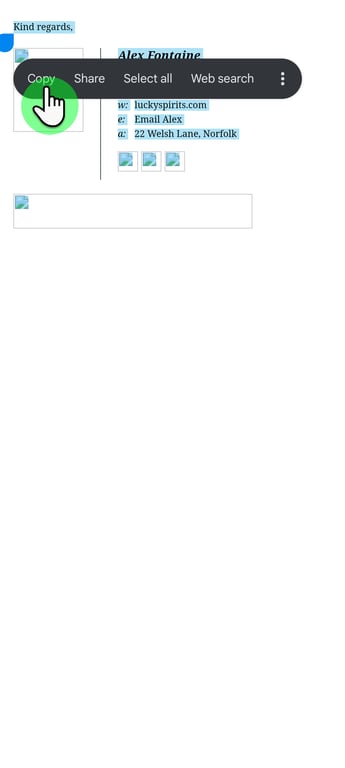 outlook android mobile html email signature install instructions step 2 part 6
