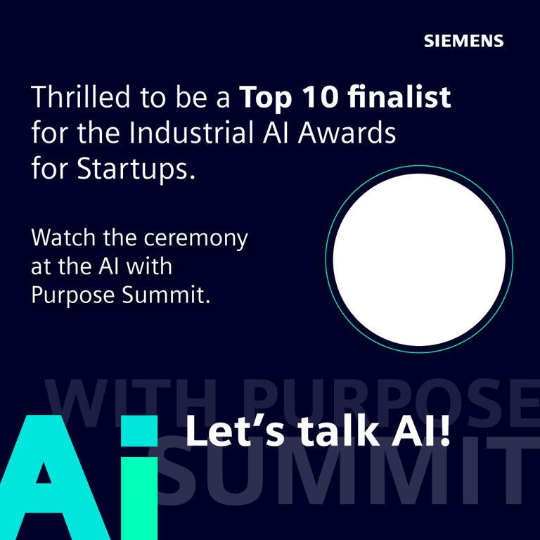 Top-10 finalists of Industrial AI Awards by Siemens template preview