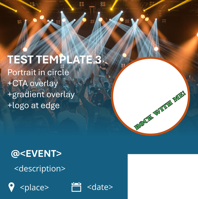 T3: Exhib - logo at edge template preview