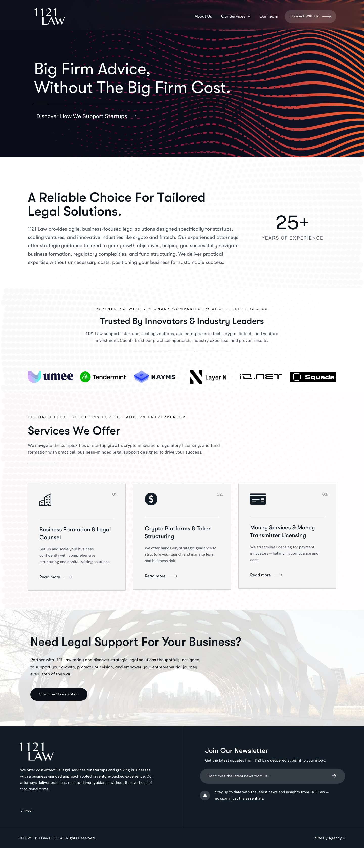 Home - 1121 Law - Full Screenshot