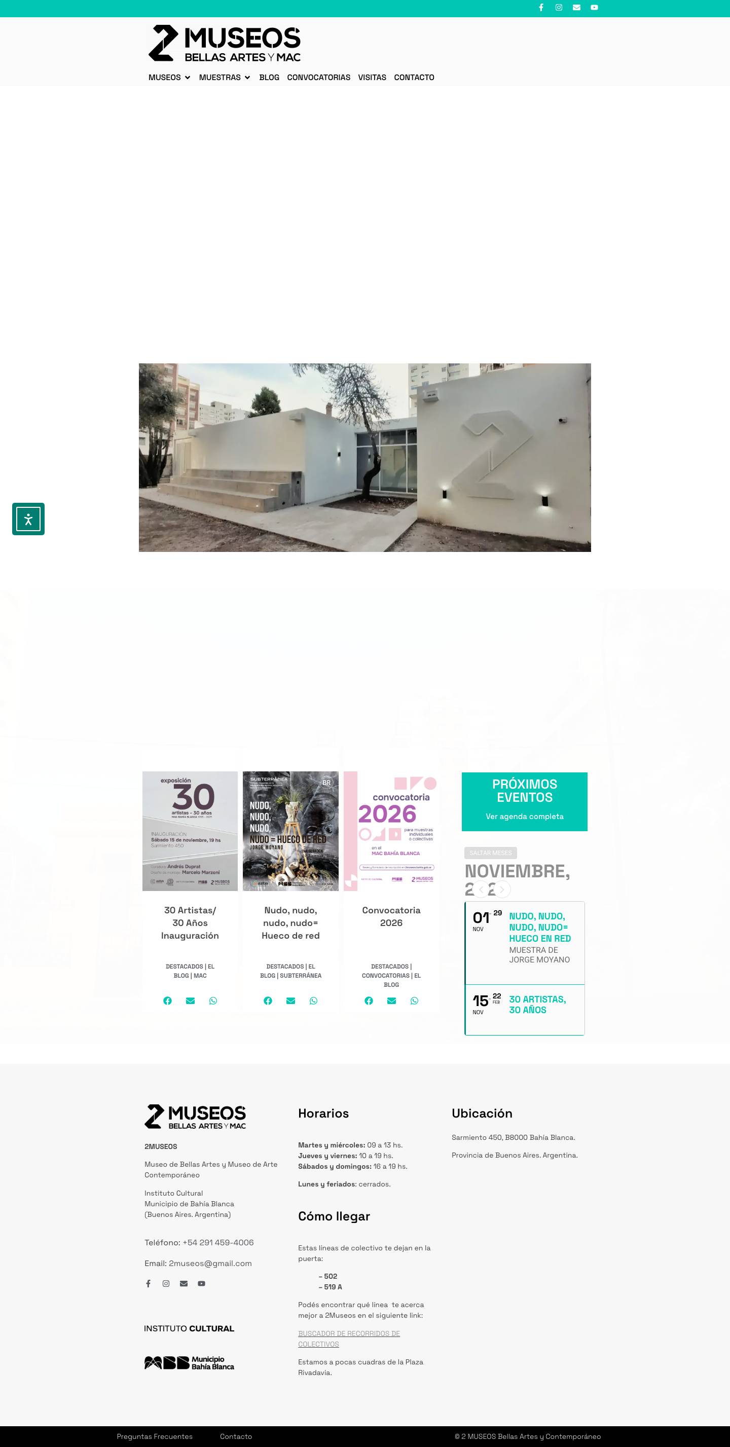 2Museos- Bellas Artes y Contemporáneo - Bahía Blanca - Full Screenshot