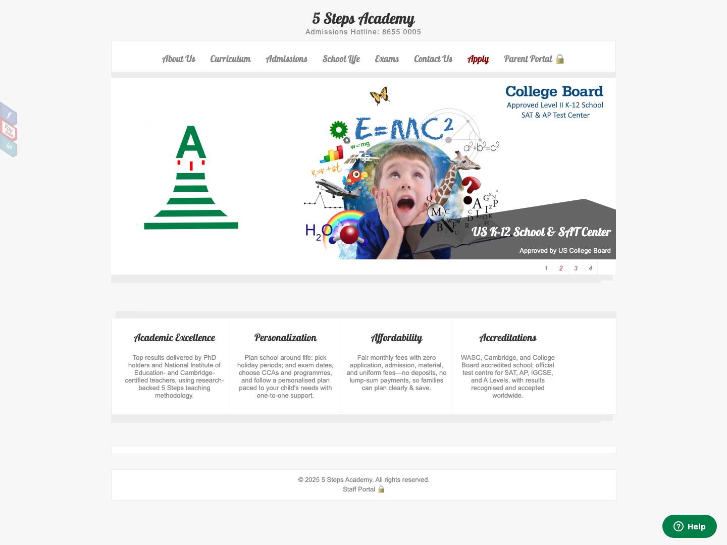 5 Steps Academy5 Steps Academy | International school in Singapore - Full Screenshot