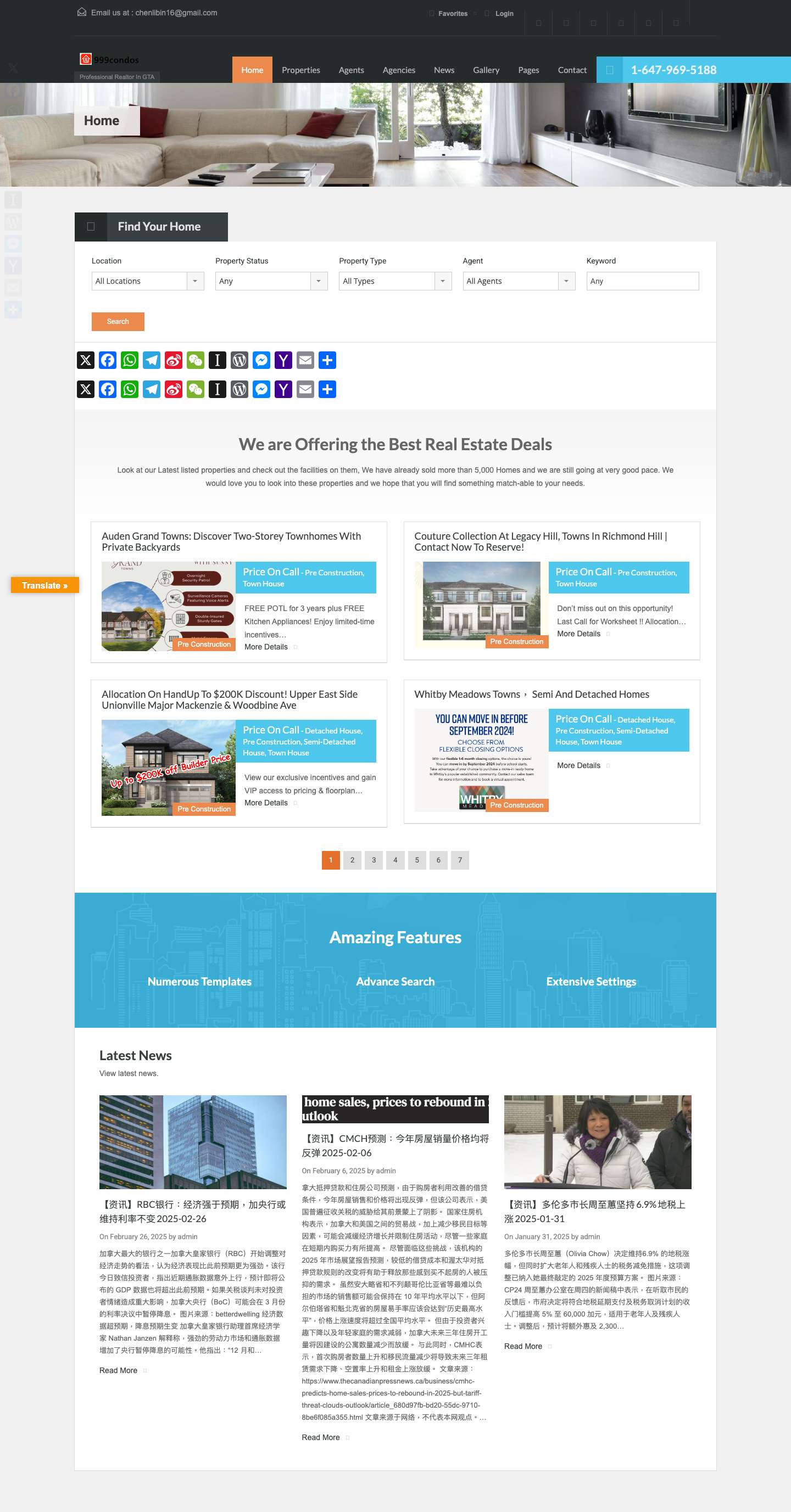 999condos – Professional Realtor In GTA - Full Screenshot