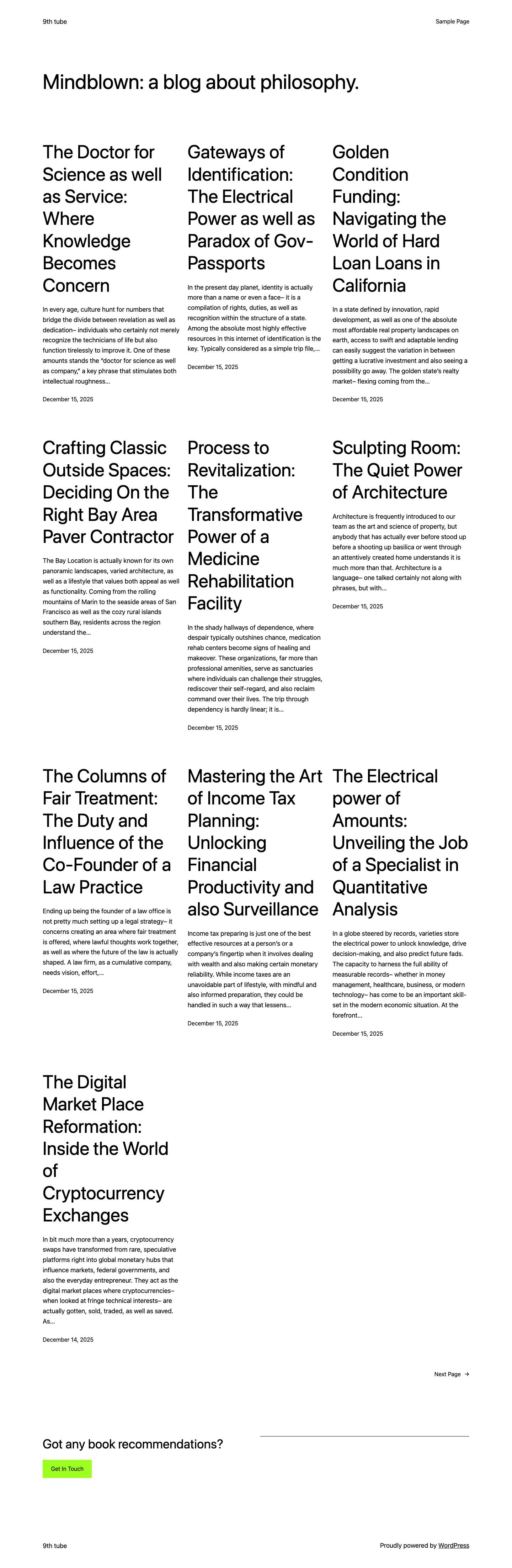 9th tube - Full Screenshot