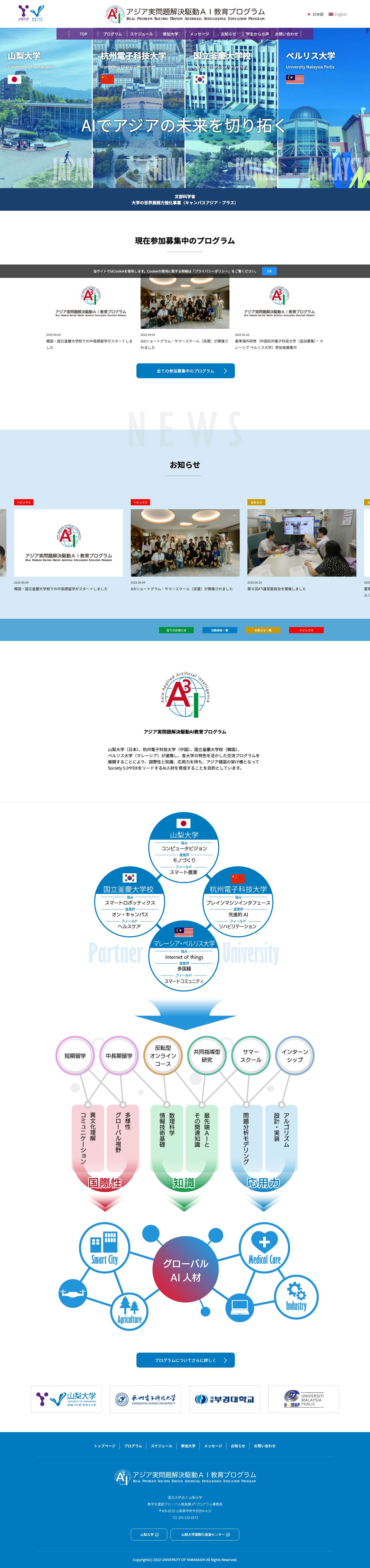 A³I - アジア実問題解決駆動AI教育プログラム - Full Screenshot