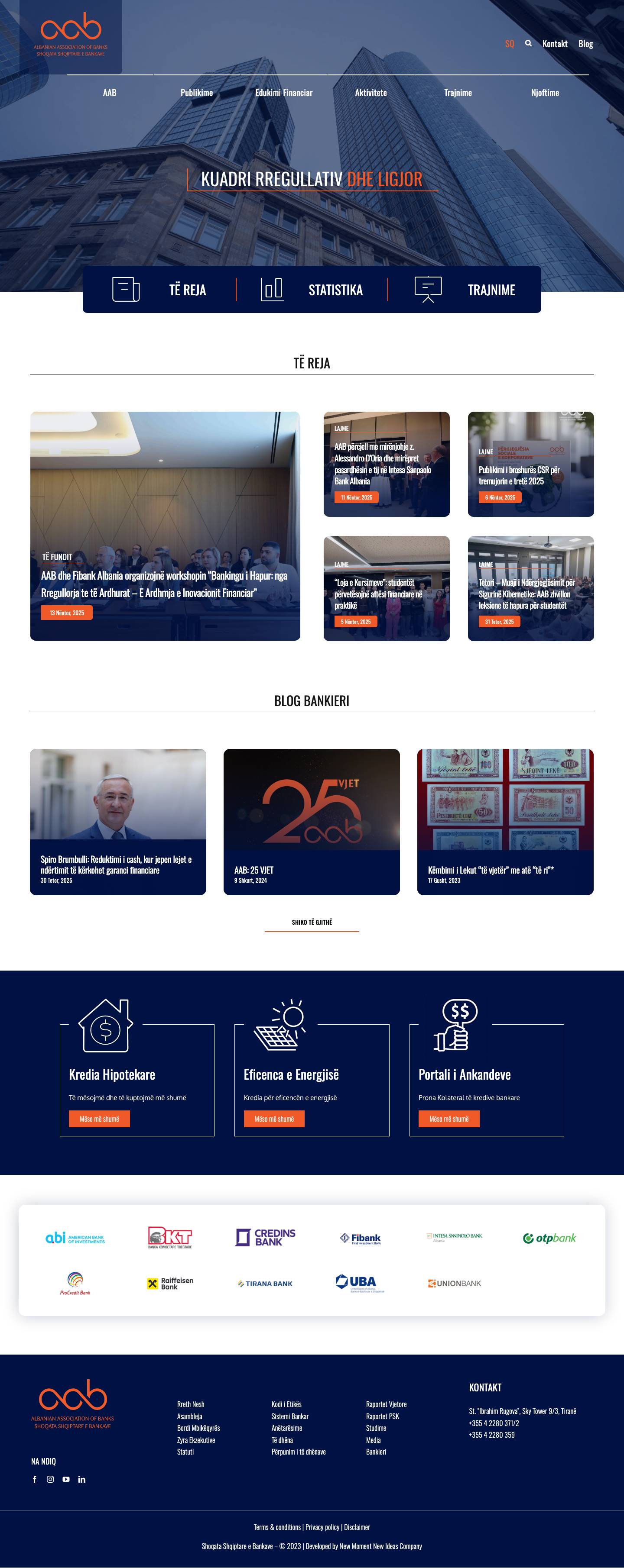 Albanian Association of Banks - Full Screenshot