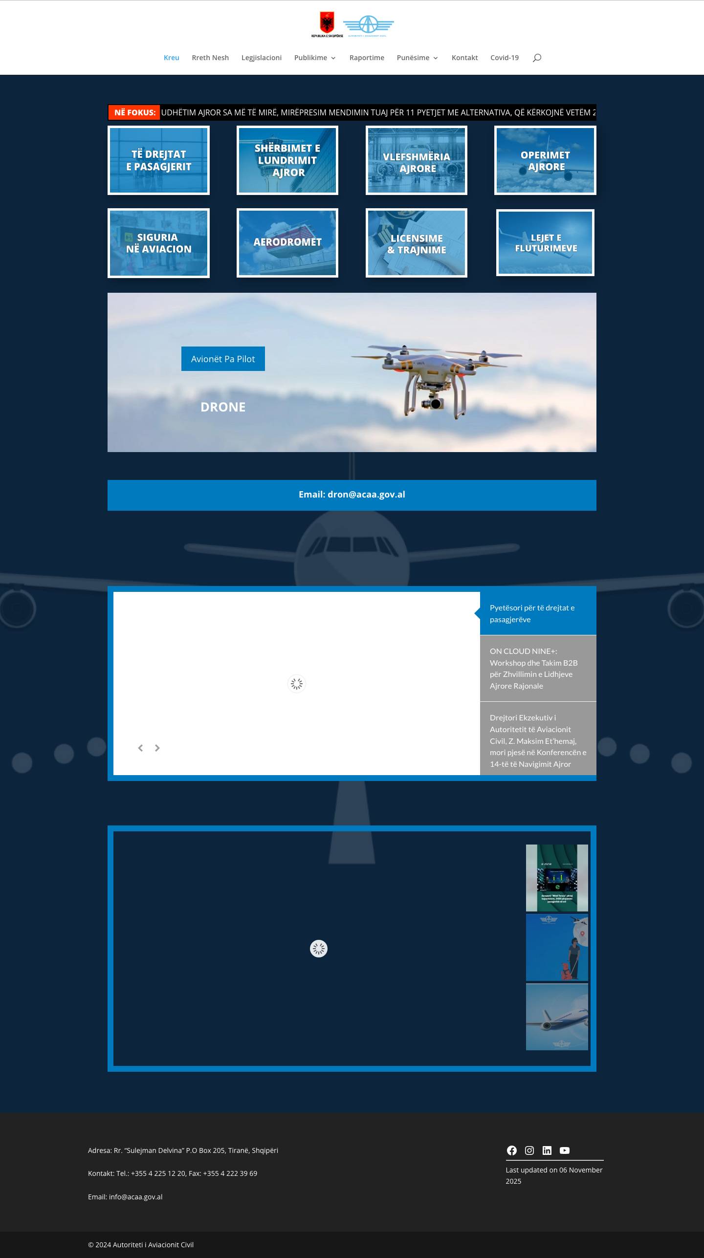AAC | Official Website - Full Screenshot