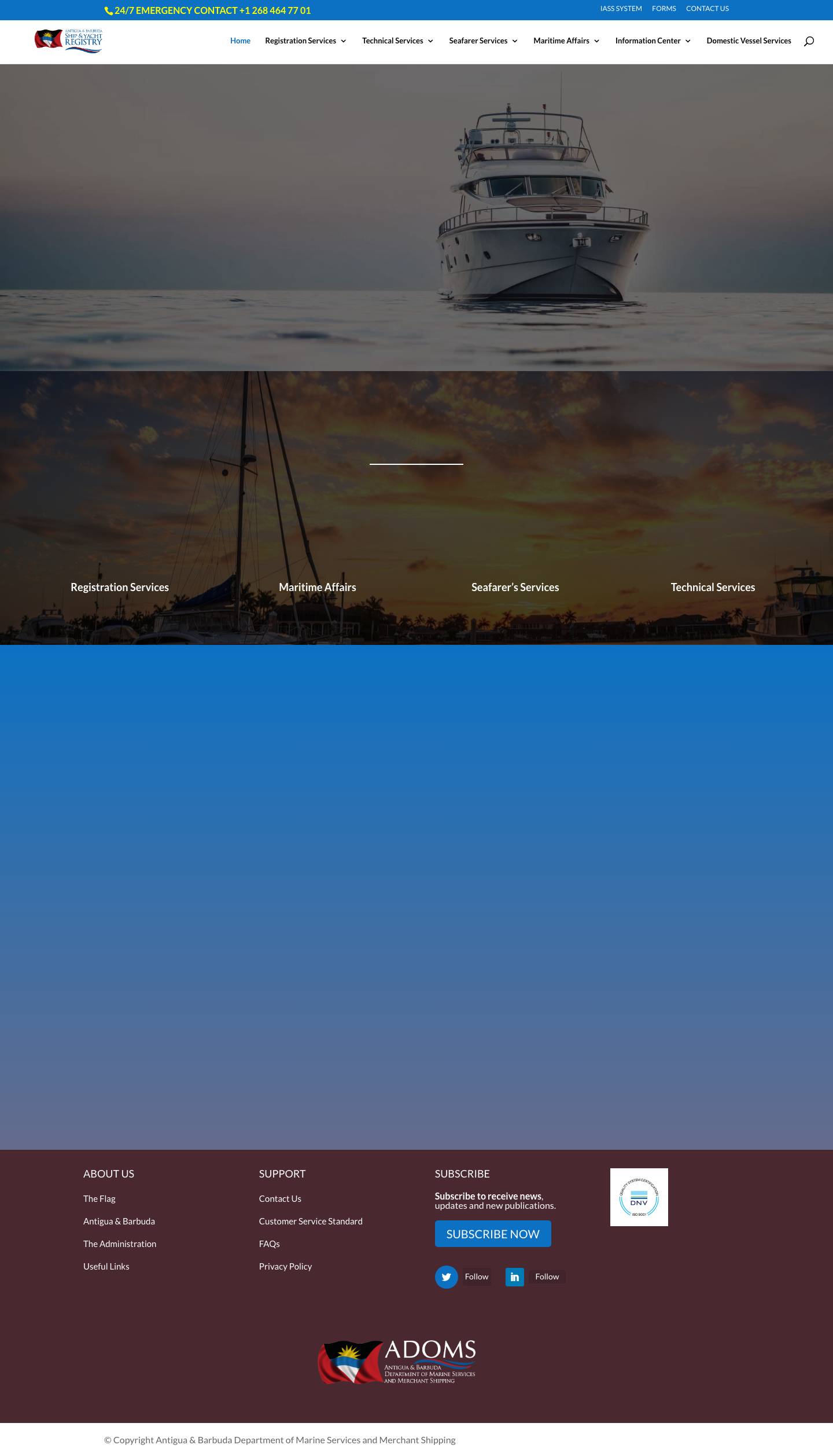 Antigua & Barbuda Ship & Yacht Registry | Charting Your Course - Full Screenshot