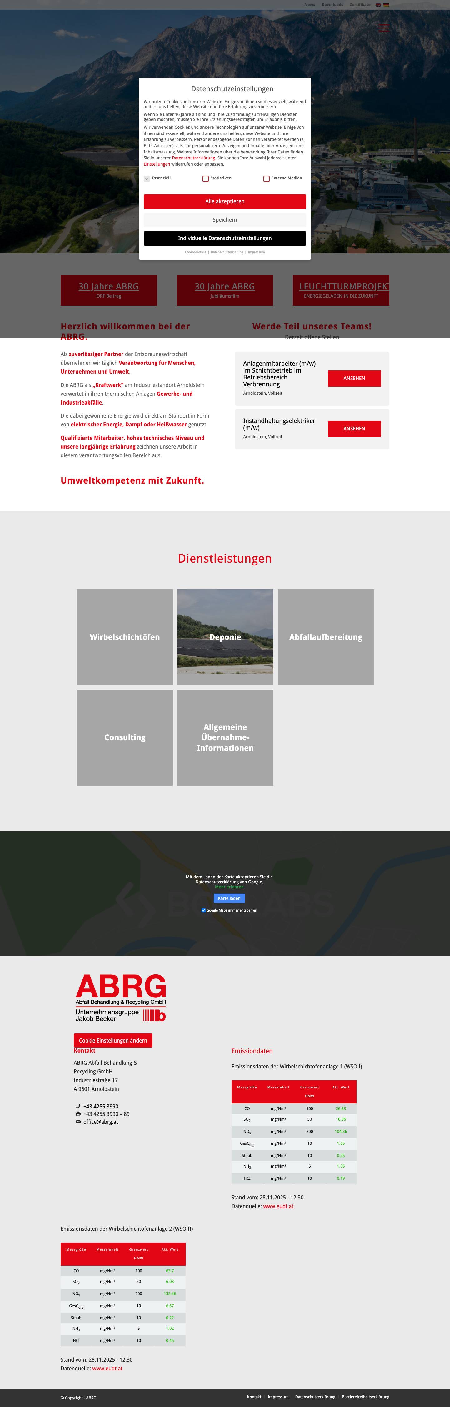 ABRG – Abfall Behandlung & Recycling GmbHNach oben scrollen - Full Screenshot