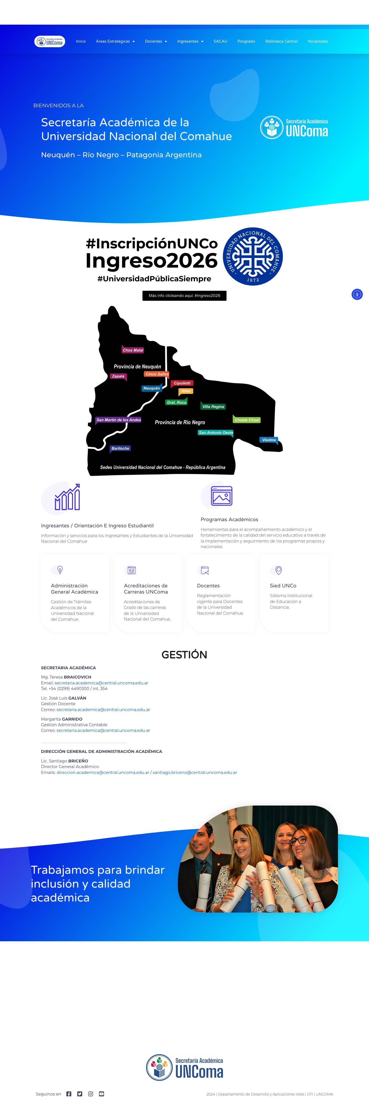 Secretaría Académica – académica - Full Screenshot