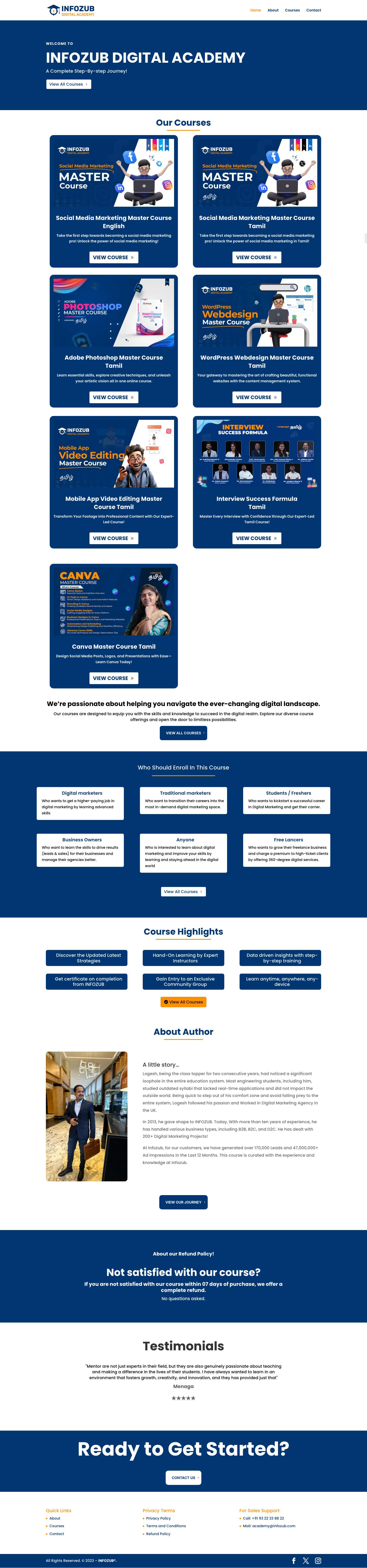 INFOZUB Digital Academy - Quality Education for Everyone ❤️ - Full Screenshot