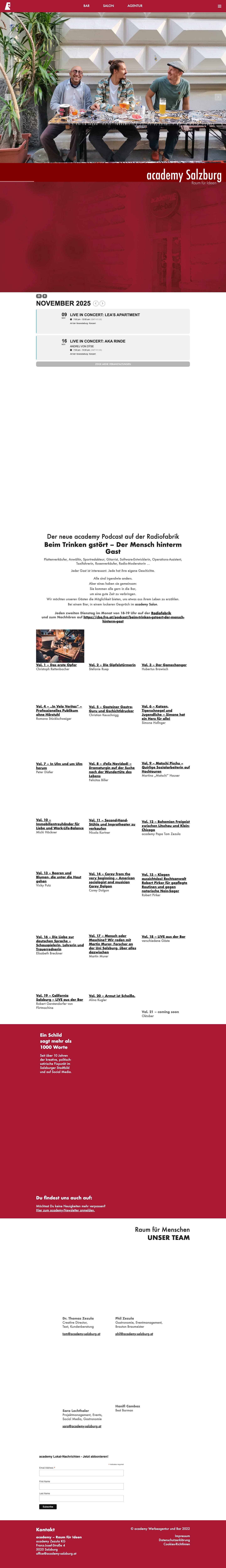 Academy: Raum für Ideen - Academy Salzburg - Full Screenshot