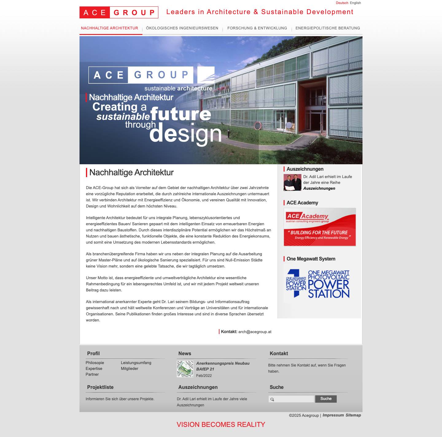 Nachhaltige Architektur - Acegroup - Acegroup - Full Screenshot