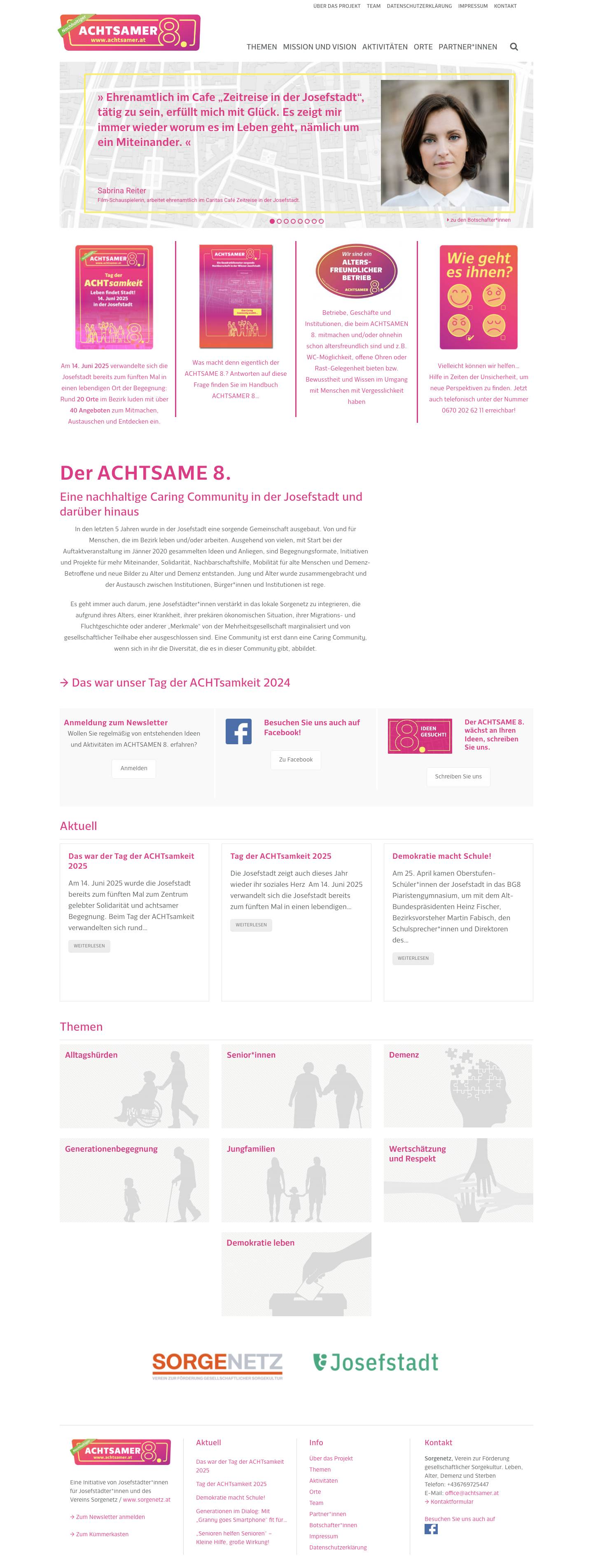 Willkommen - ACHTSAMER 8. - Full Screenshot