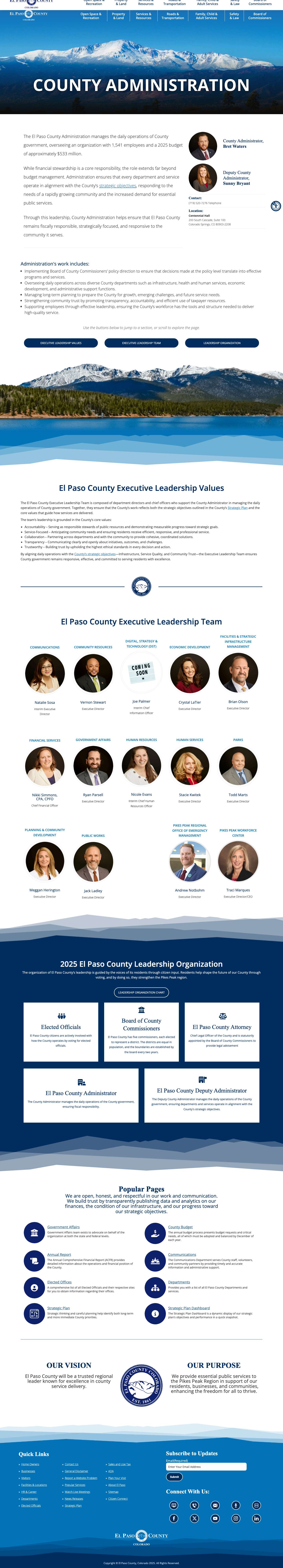 El Paso County Administration - El Paso County Administration - Full Screenshot