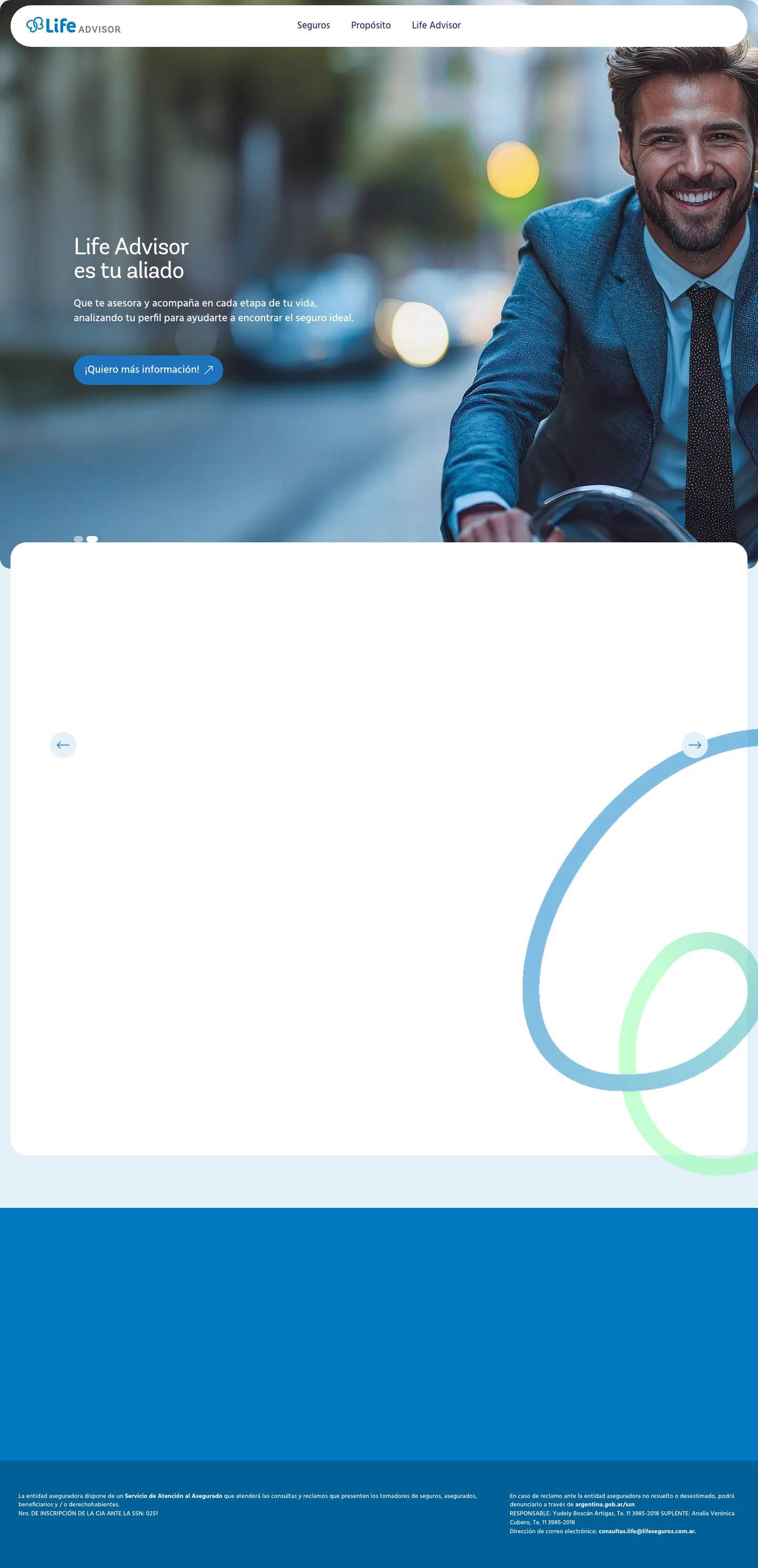 Inicio | Advisors - Full Screenshot