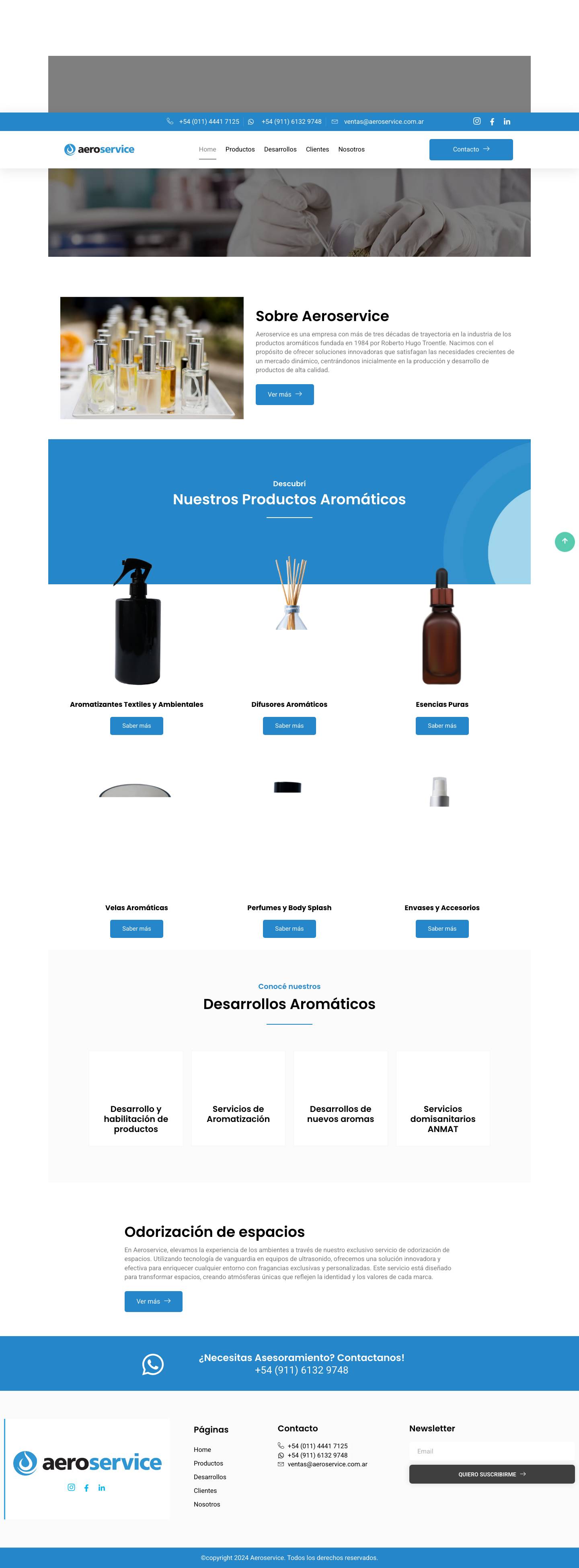 - Aeroservice - Desarrollos Aromáticos - Full Screenshot