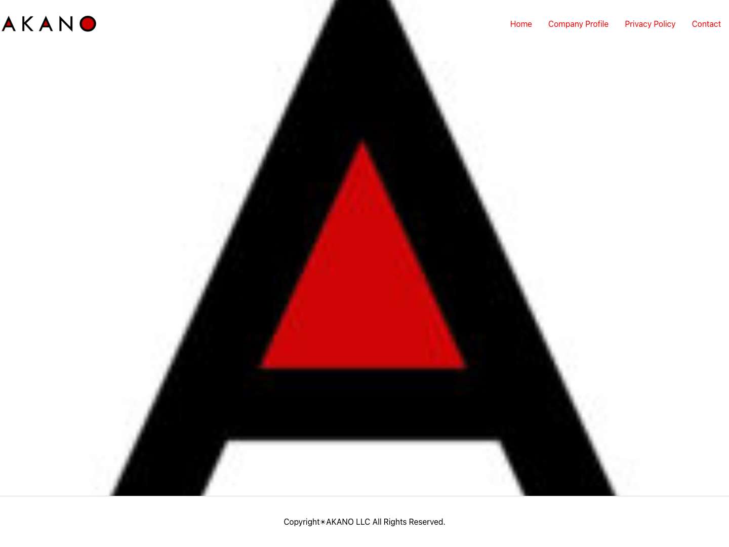 We appreciate your visit to AKANO LLC. - Full Screenshot