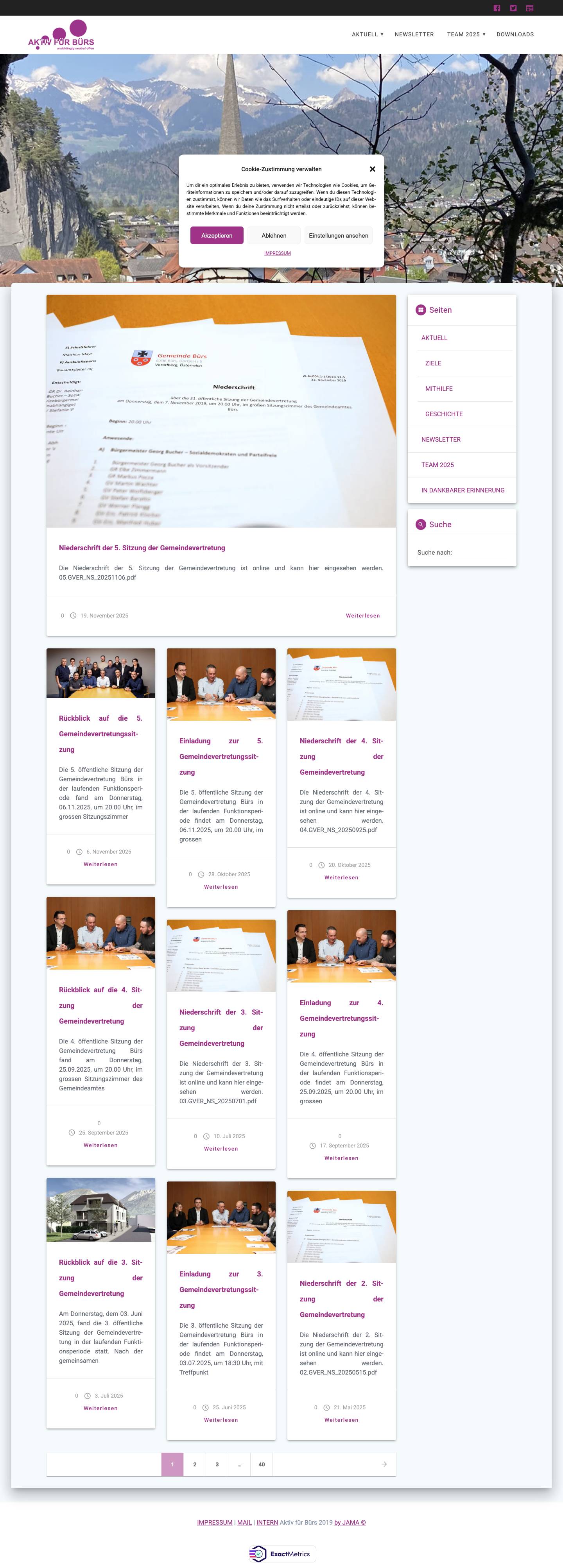 Aktiv für Bürs - Full Screenshot