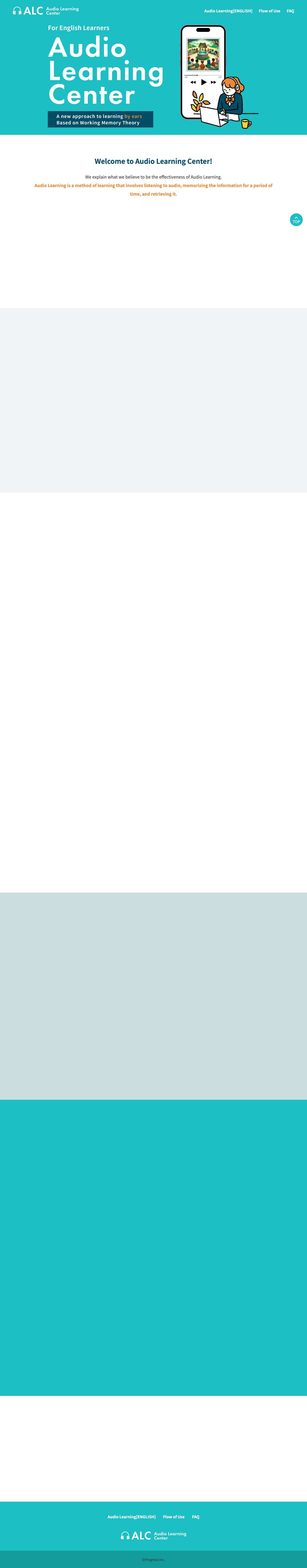 Audio Learning Center for English Learners – Learning by Ears : a stressless way of learning for brain | Study for CEFR with audio learning! - Full Screenshot