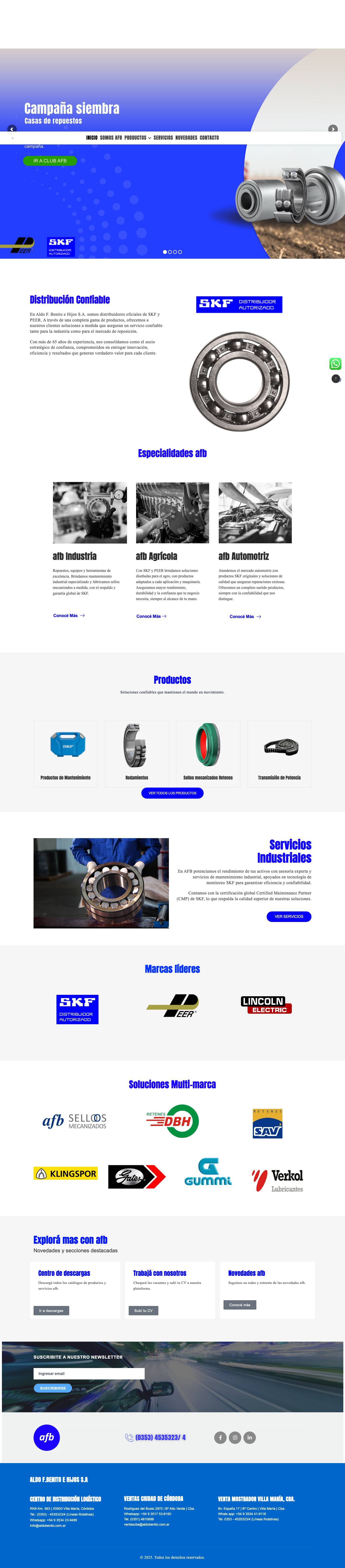 Aldo F. Benito e Hijos S.A. – Aldo F. Benito - Full Screenshot