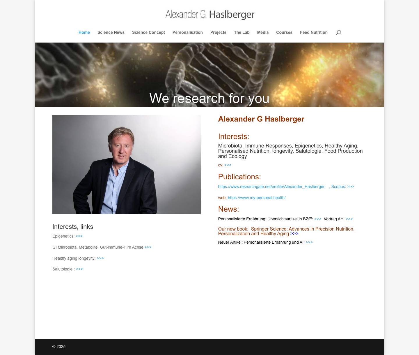 Dr. Alexander Haslberger | - Full Screenshot