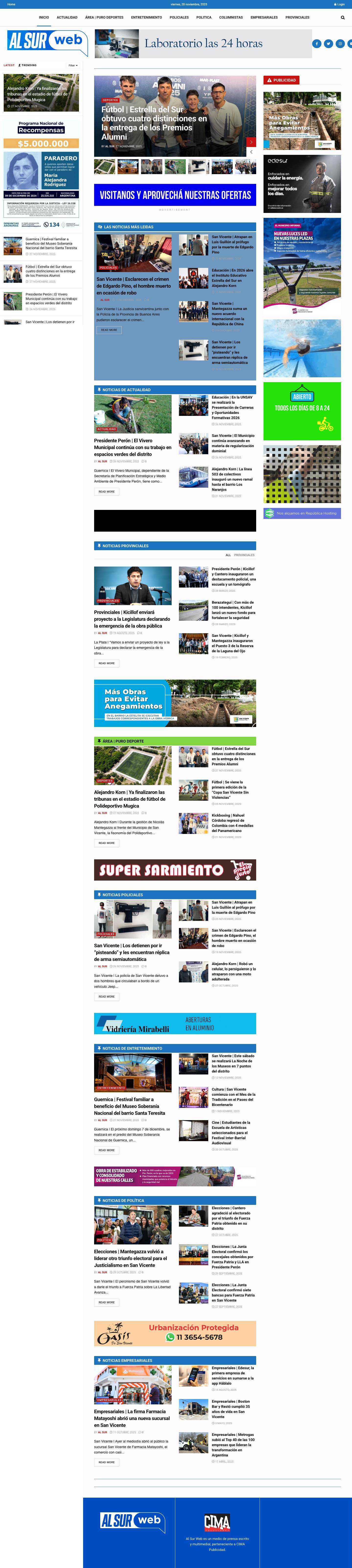 Al Sur Web - Full Screenshot