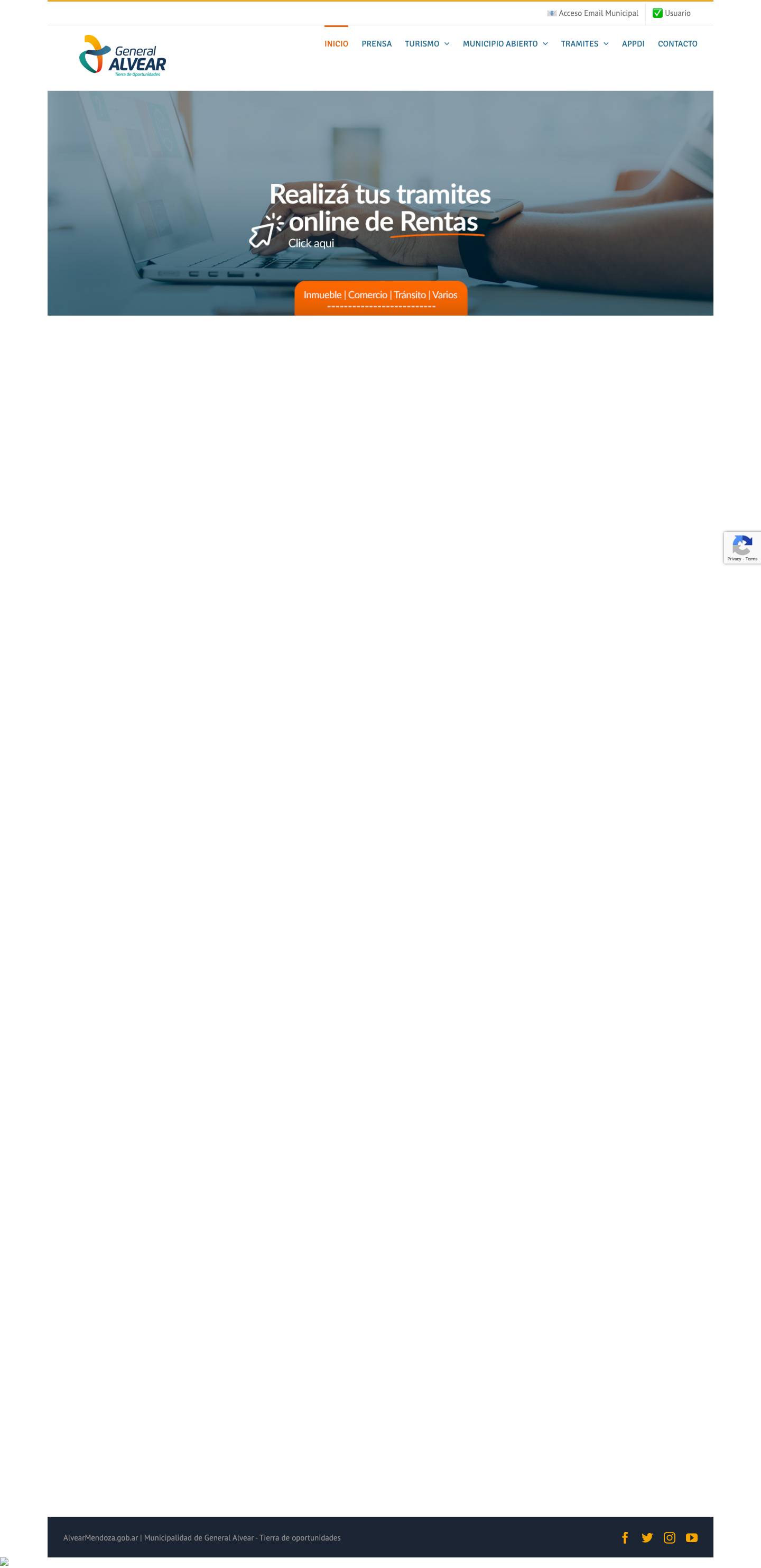 Municipalidad de General Alvear - Tierra de Oportunidades - Full Screenshot