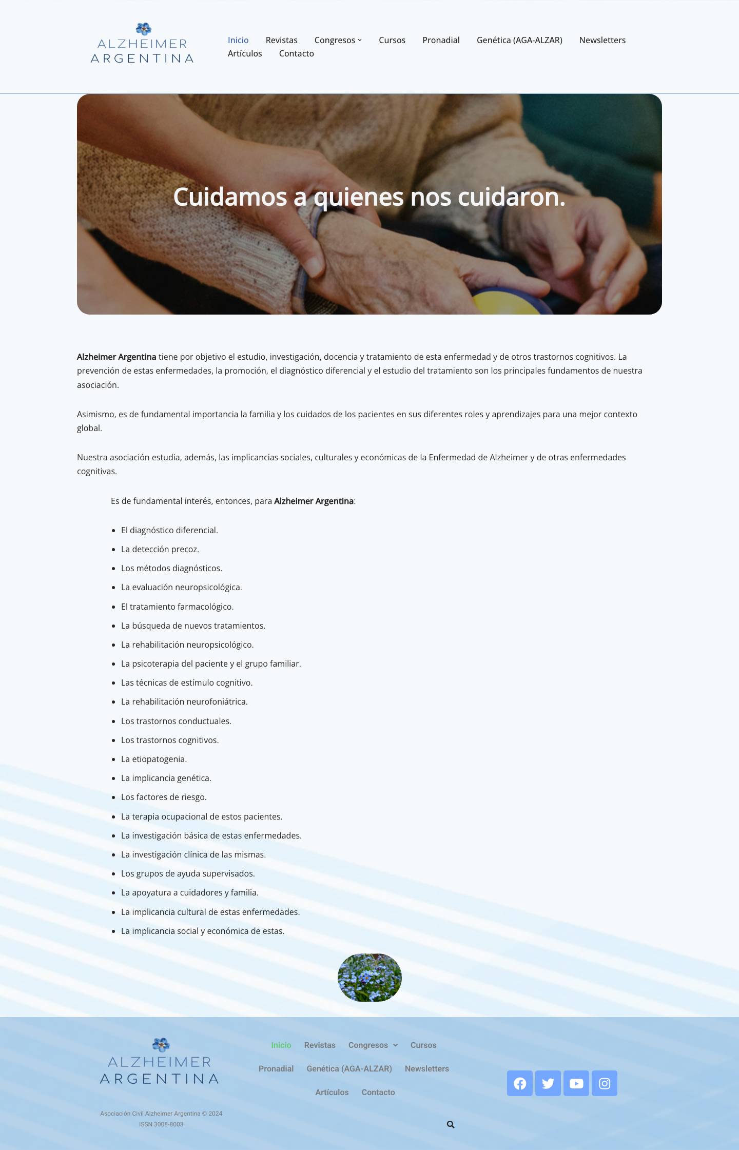 Inicio - Alzheimer Argentina - Full Screenshot