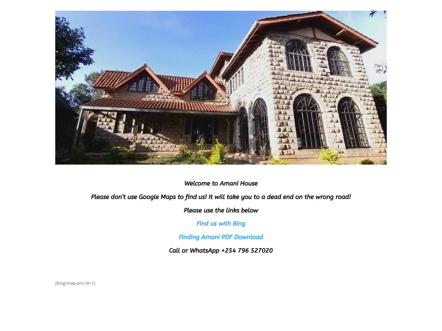 Amani House Kenya | - Full Screenshot