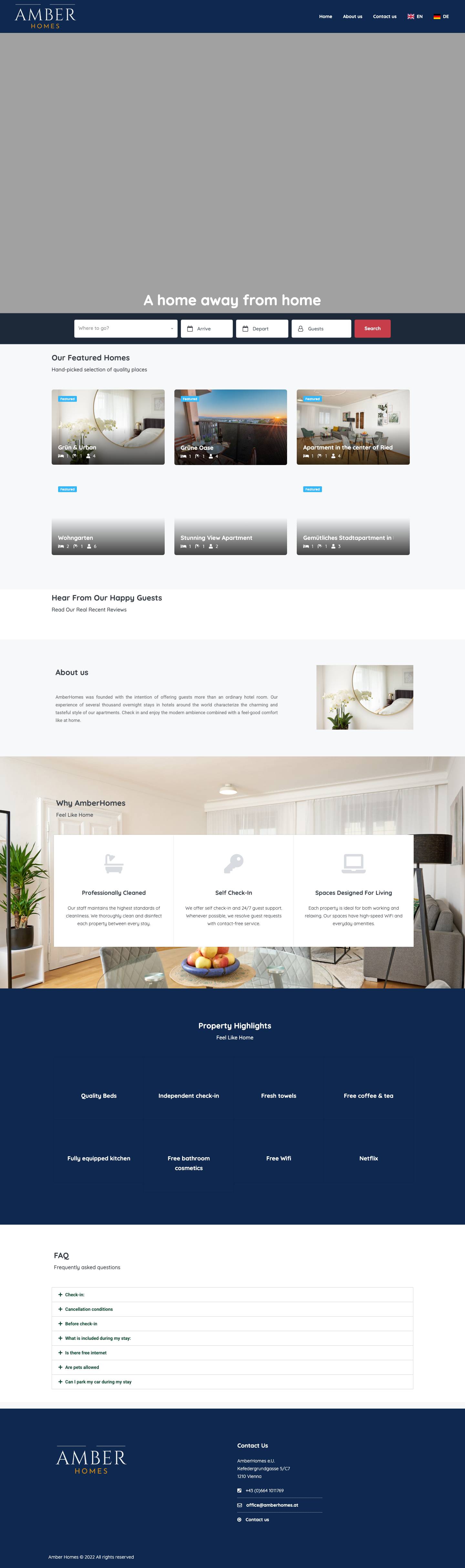 amberhomes.at – AmberHomes - Full Screenshot