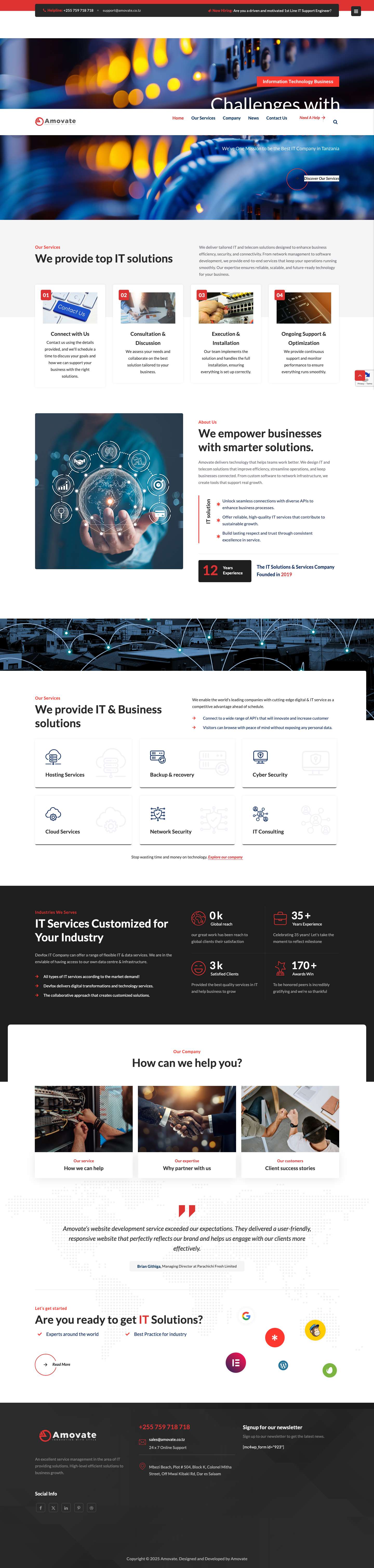 Home - Amovate - Full Screenshot