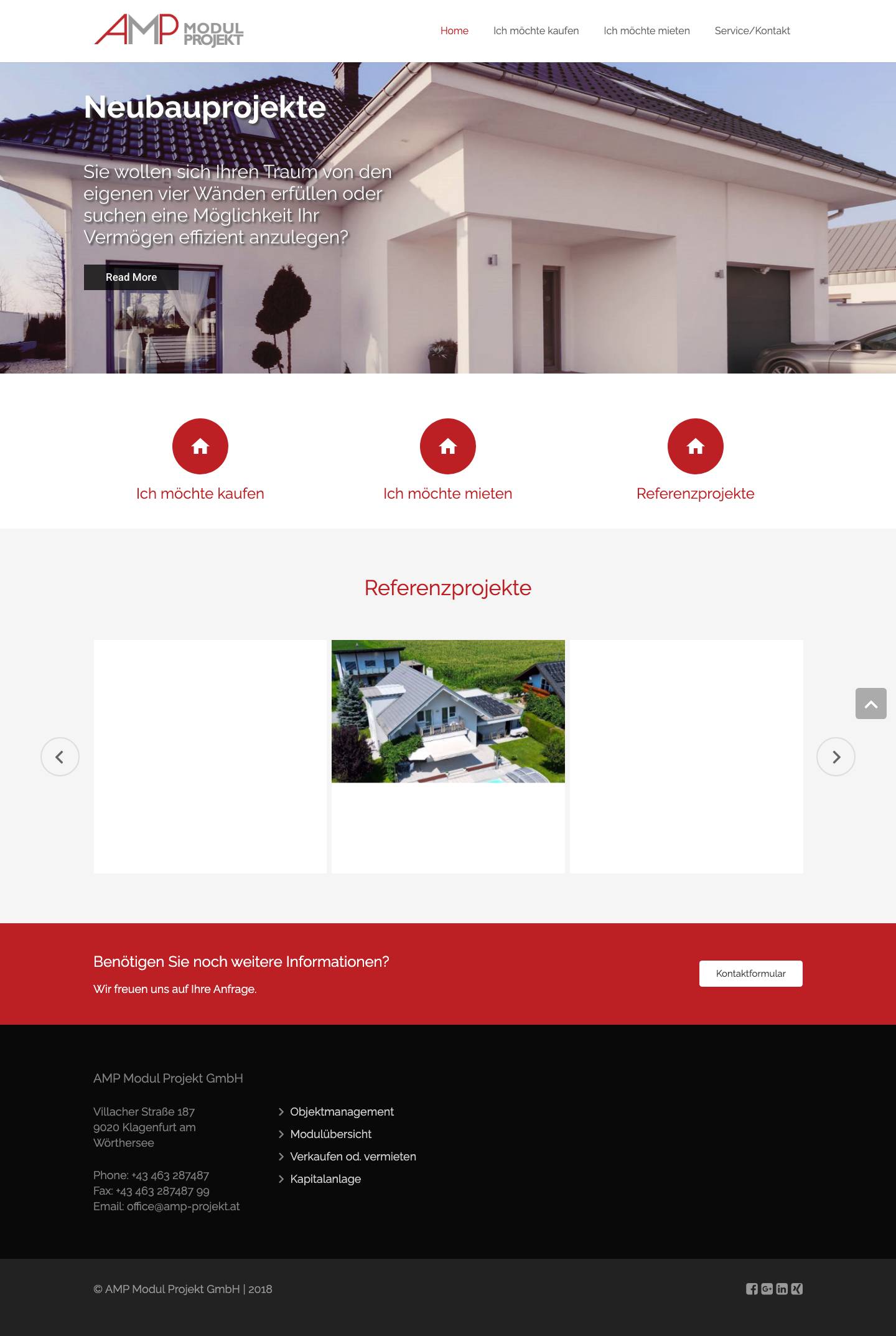 AMP-Projekt - Full Screenshot