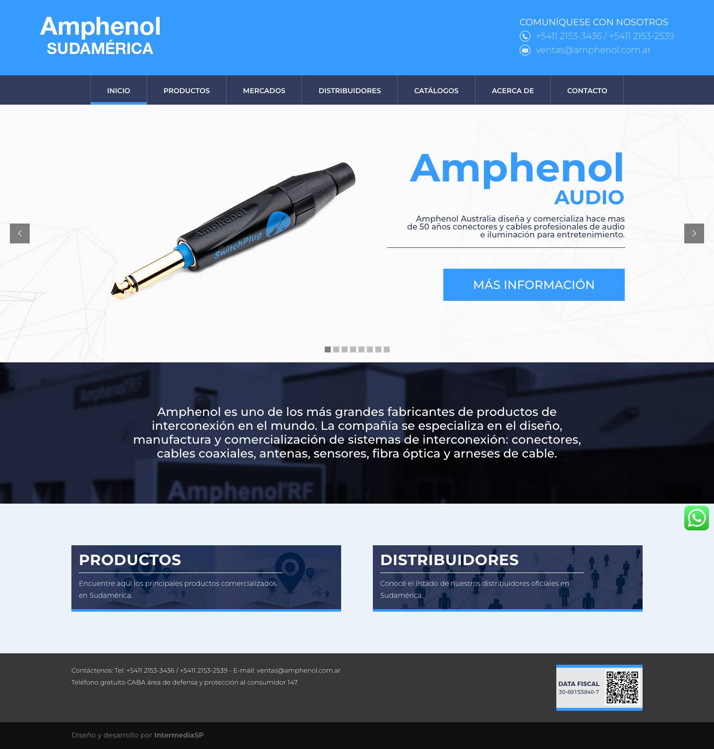 Inicio - Amphenol - Full Screenshot