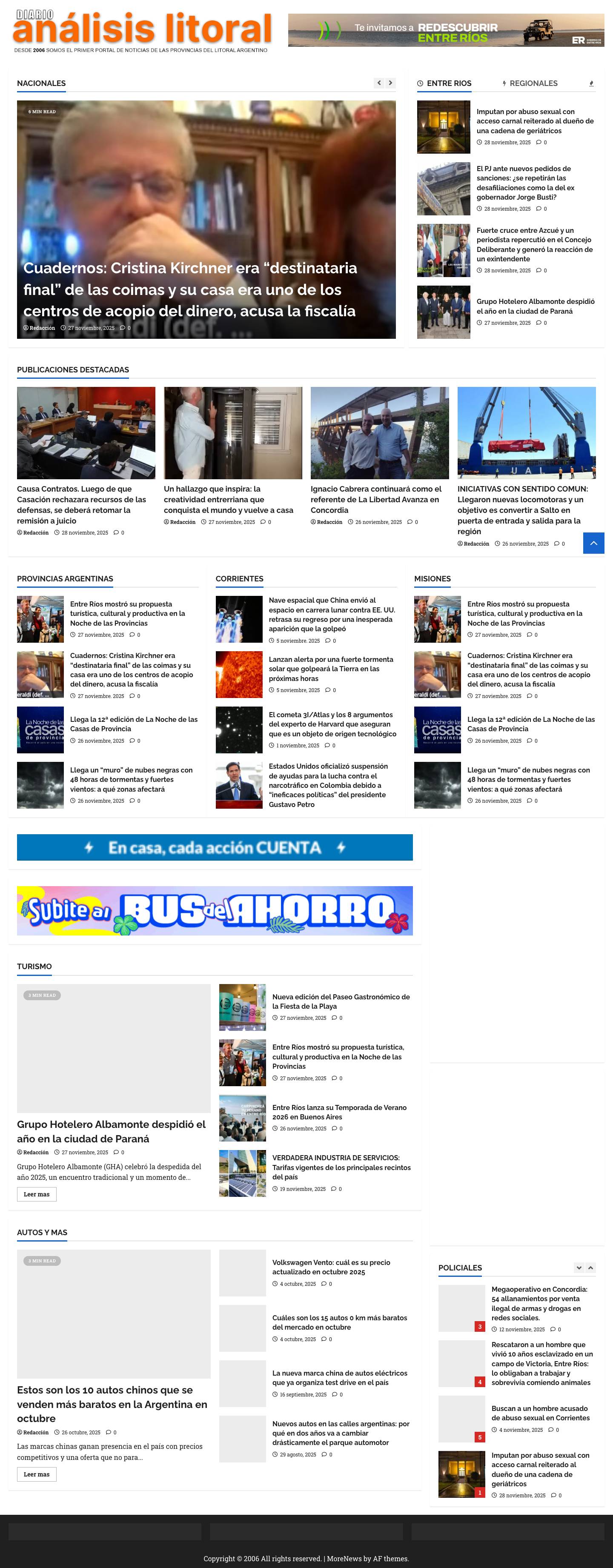 Diario Análisis Litoral - Diario Análisis Litoral - Full Screenshot