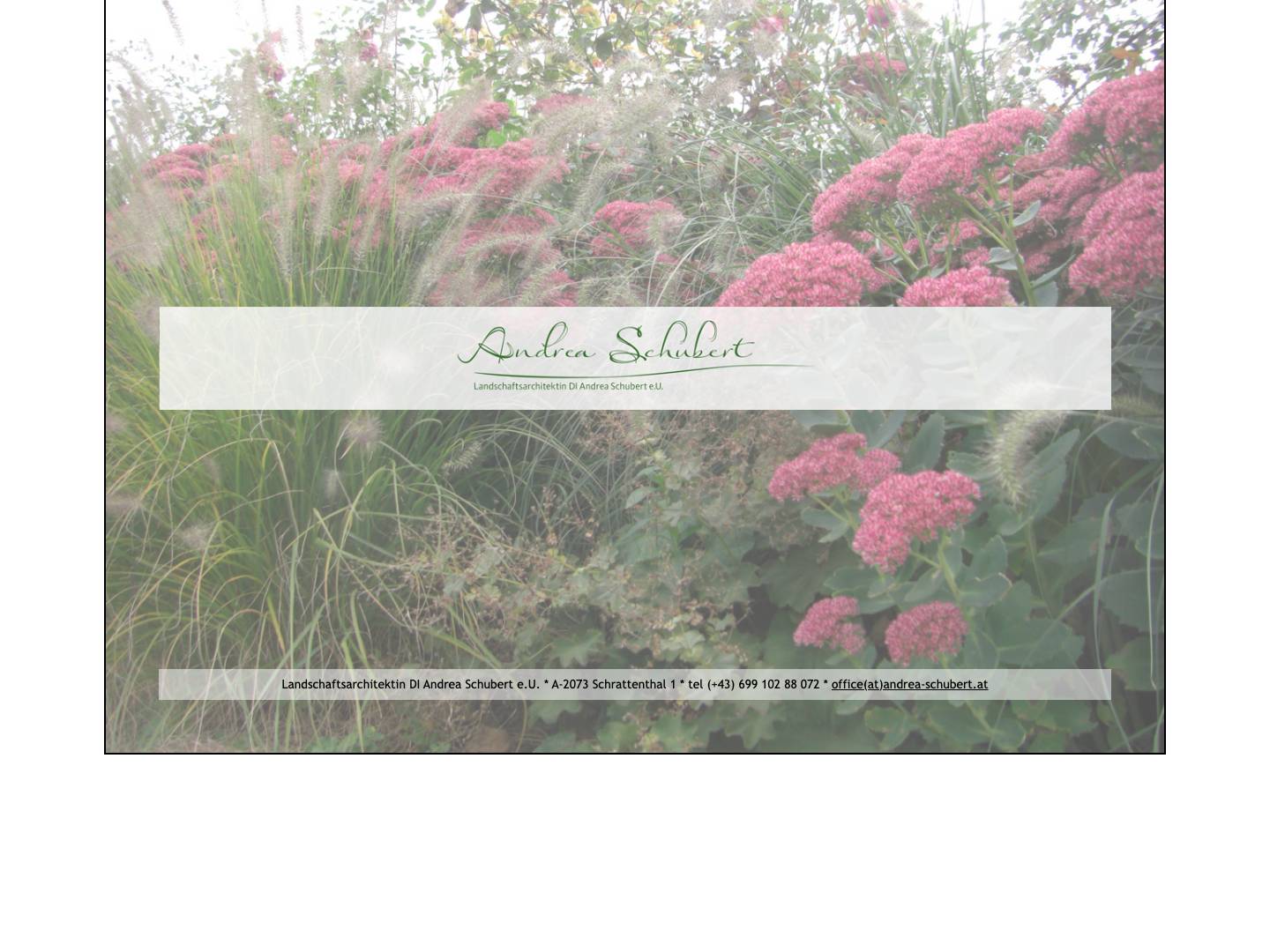 Frontpage | Andrea Schubert - Full Screenshot