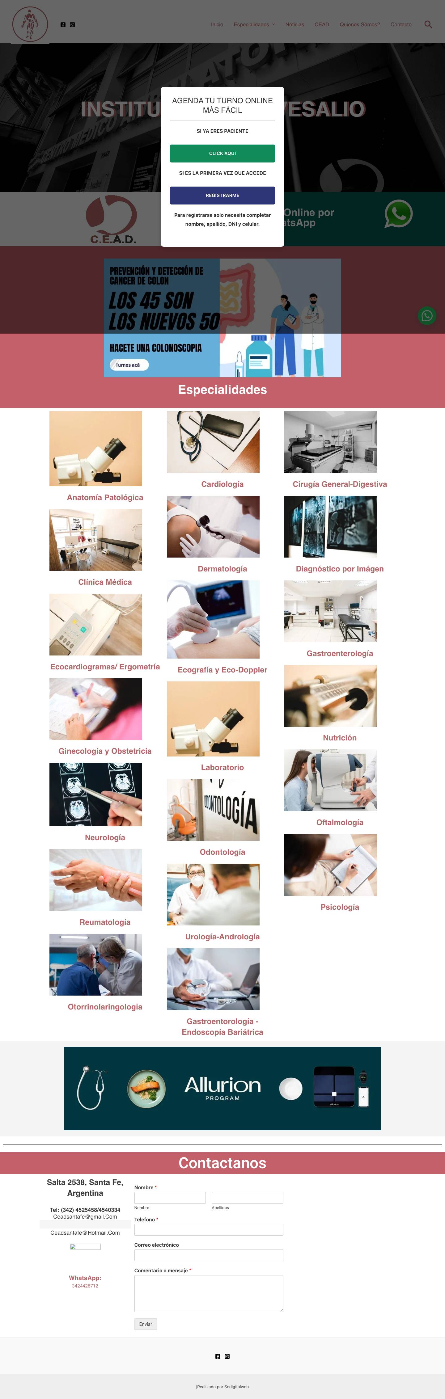 Inicio - -Popup Inicio - Full Screenshot