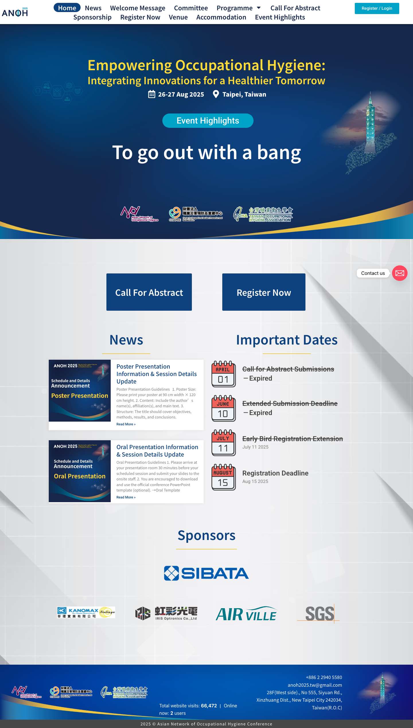 Home - ANOH 2025 - Full Screenshot