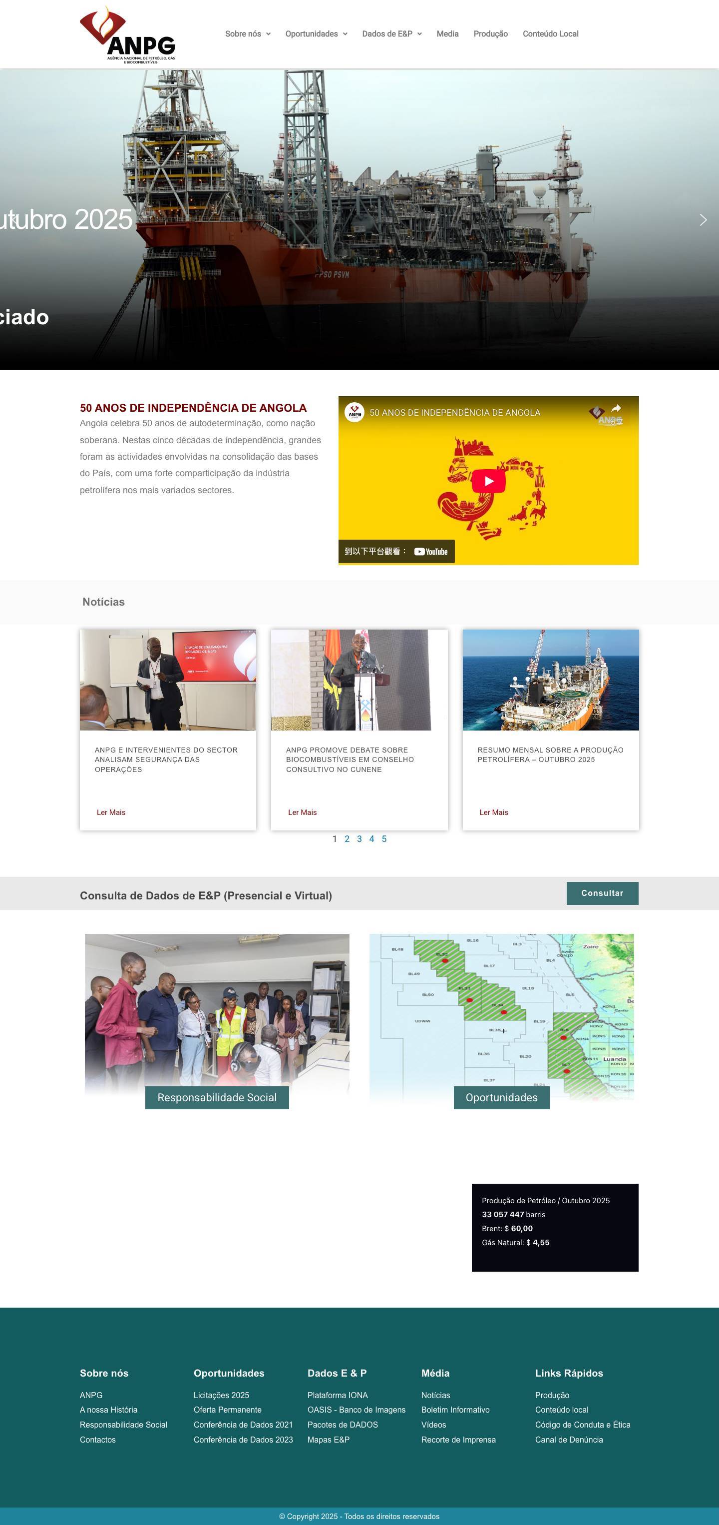 Homepage | ANPG - Full Screenshot