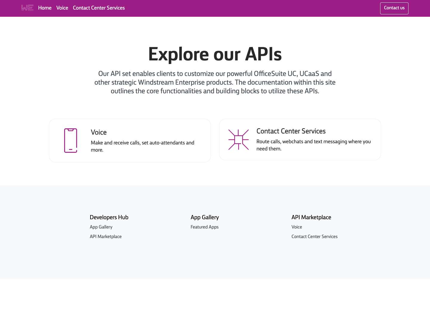 API Marketplace - Homepage - Full Screenshot