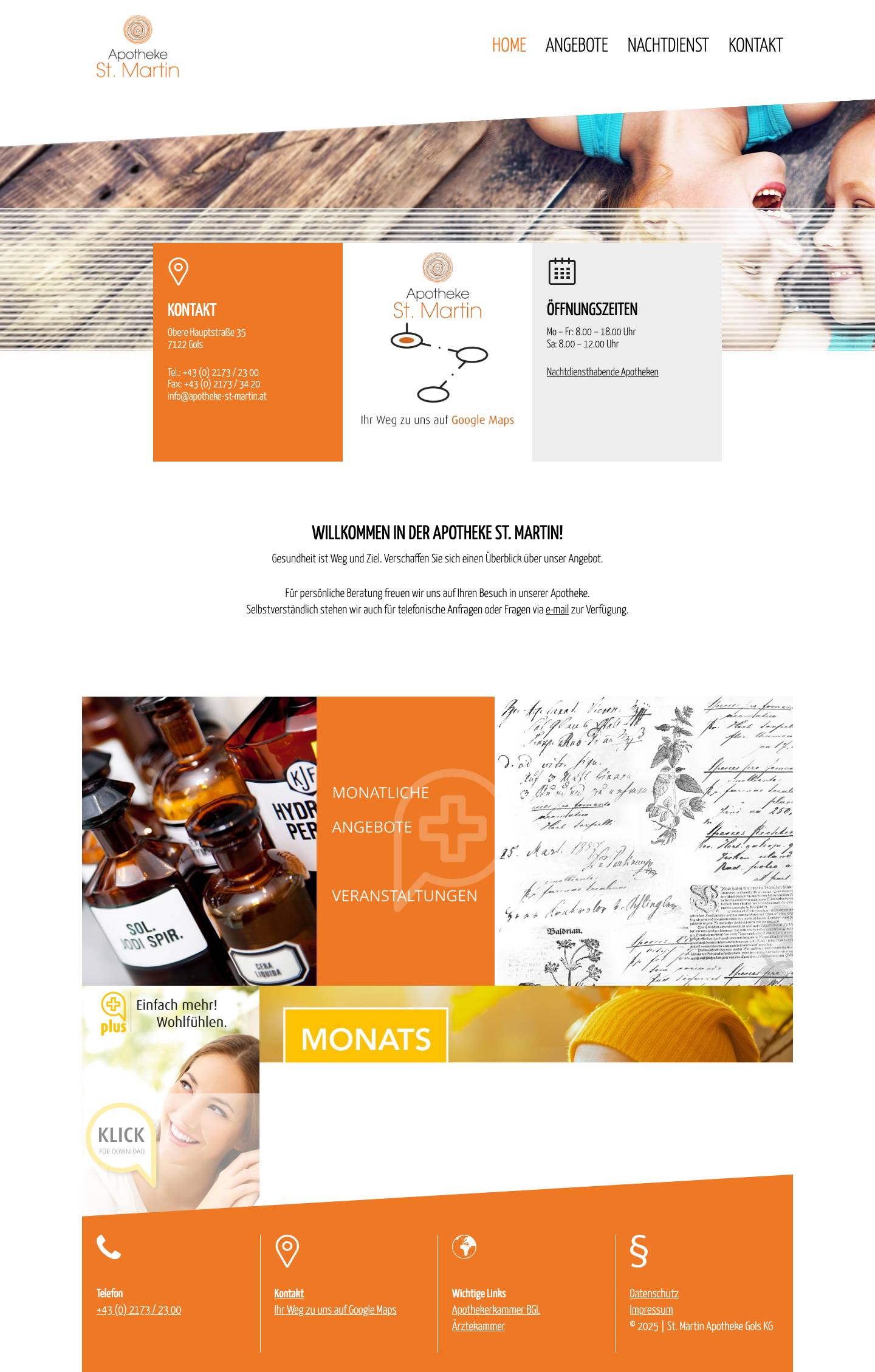 Apotheke St. Martin – Ihre Apotheke in Gols - Full Screenshot