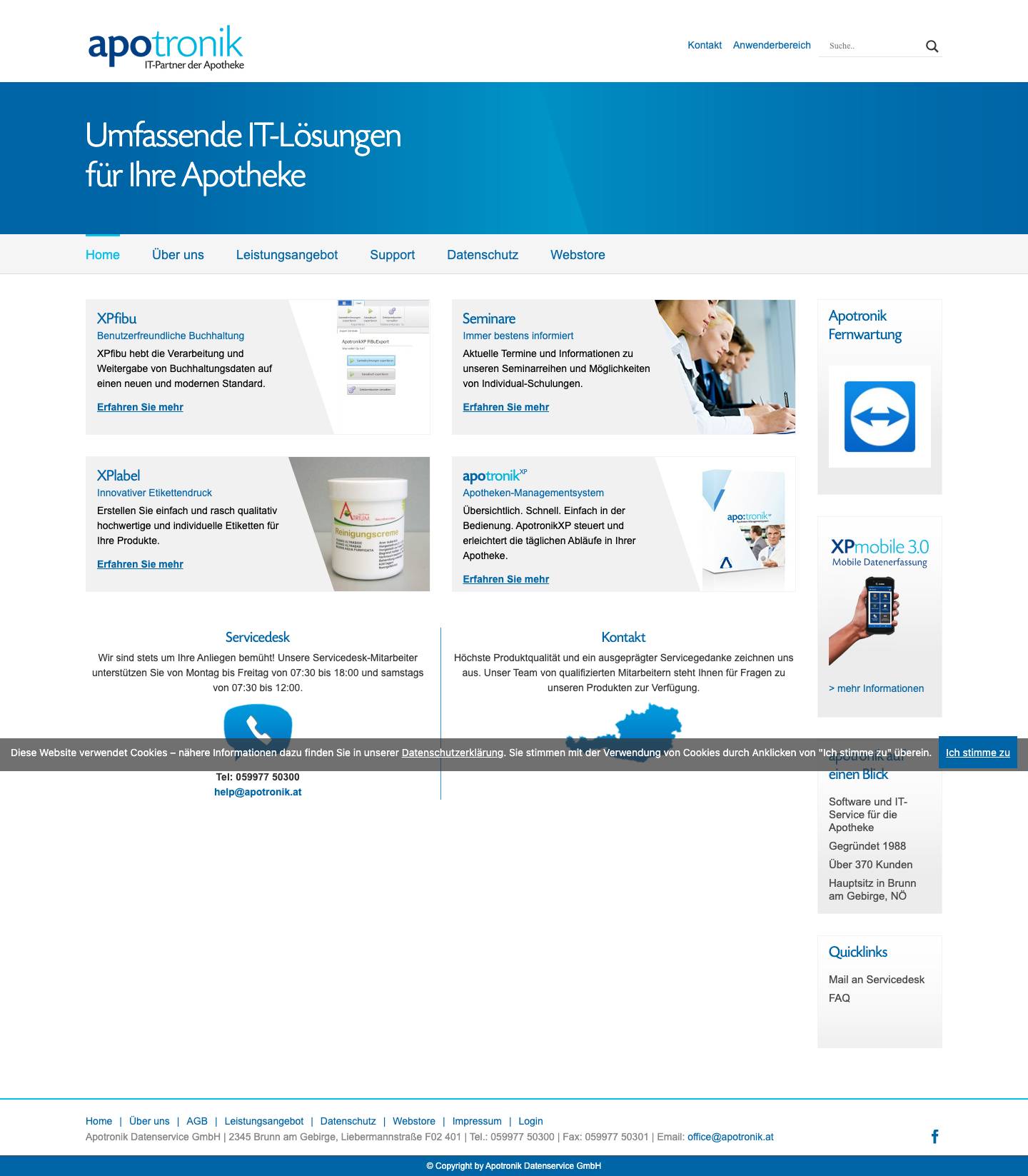 apotronik IT-Partner der Apotheke – Digitales Rundumservice für die Apotheke - Full Screenshot