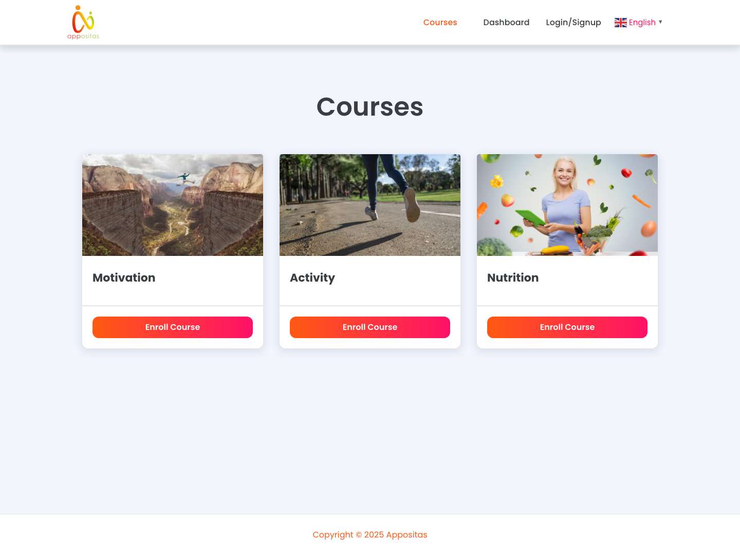 Appositas – Learning corner with helpful information on health and nutrition - Full Screenshot